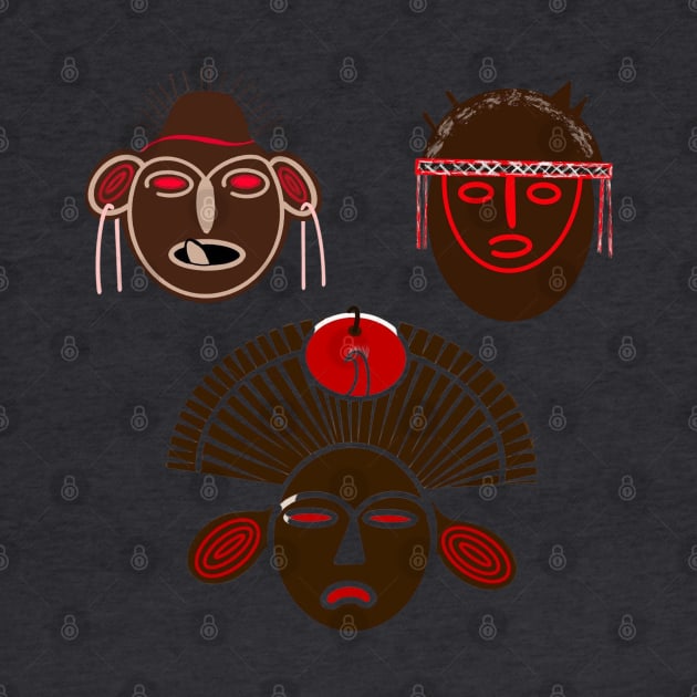 Mayan Masks by VizirArt